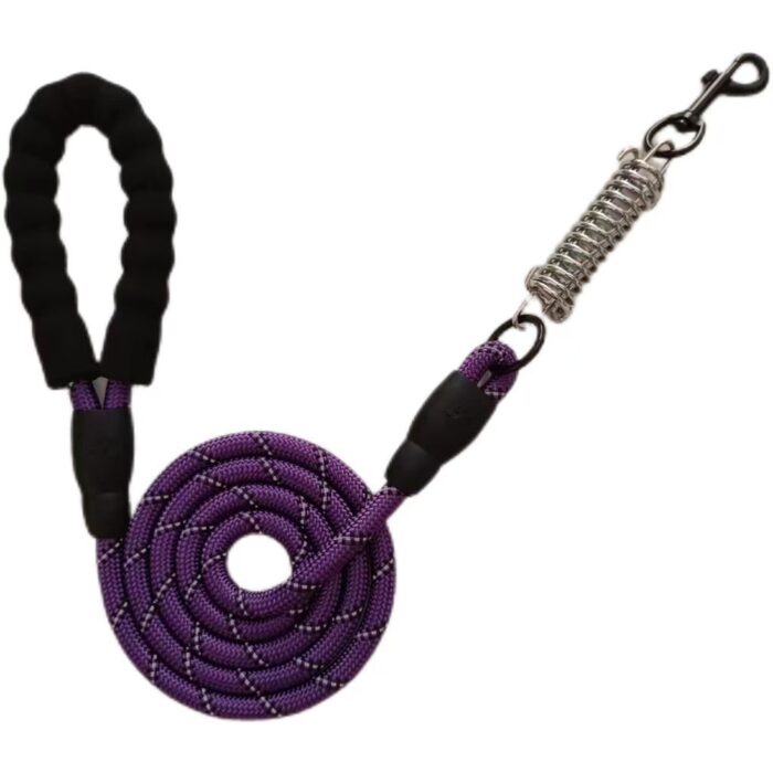 Reflective Dog Leash with Spring - Image 4